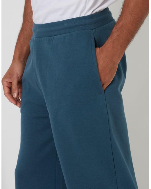 Threadbare Blue Wide Leg Joggers for men