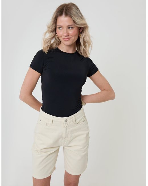 Threadbare Blue Denim Bermuda Shorts