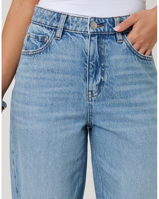 Threadbare Blue Barrel Leg Jeans