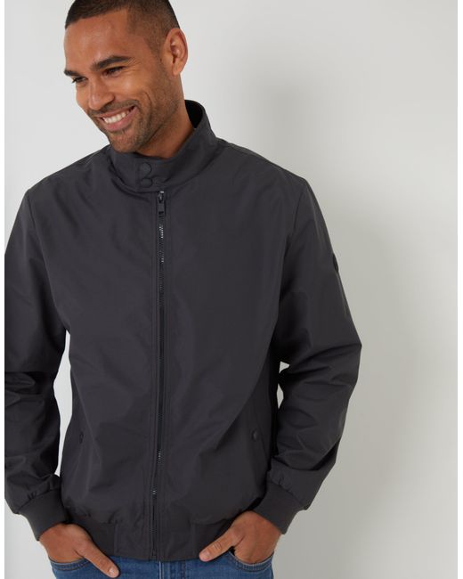 Threadbare Blue Showerproof Harrington Jacket for men