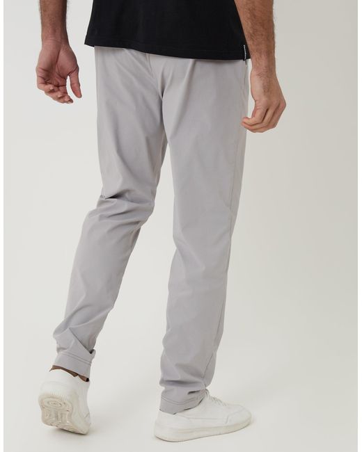 Threadbare Gray Slim Fit Stretch Trousers for men