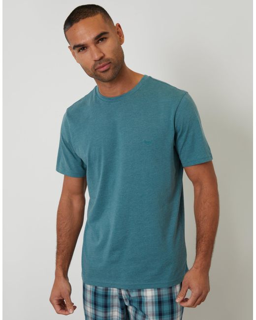Threadbare Blue T-Shirt & Bottoms Pyjama Set for men
