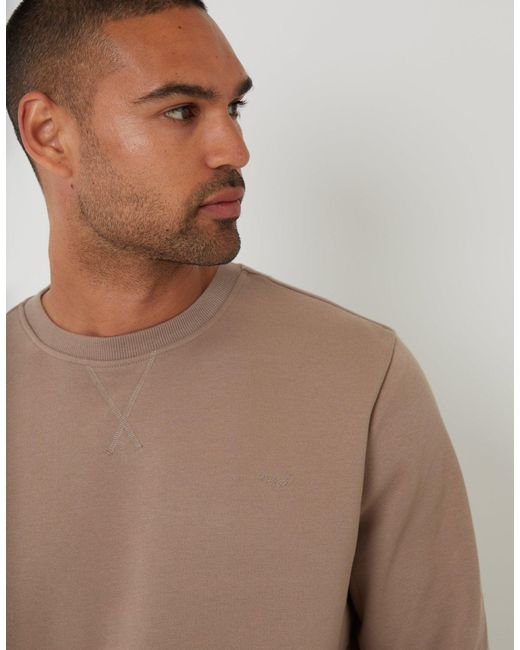 Threadbare Blue Crew Neck Sweatshirt for men