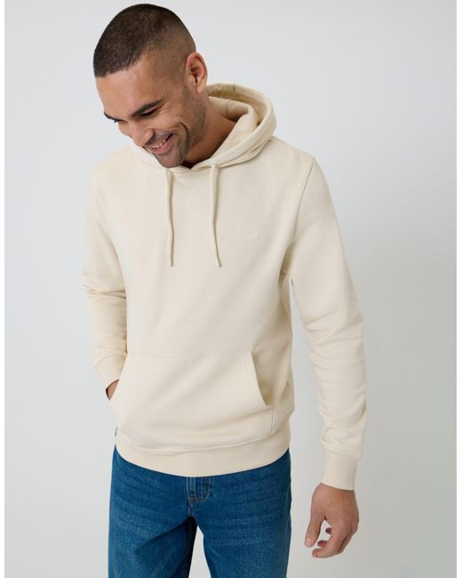 Threadbare Natural Overhead Hoodie for men