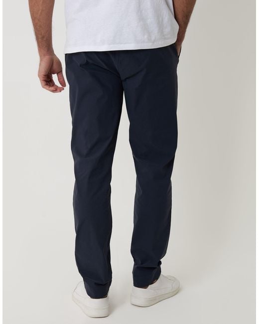 Threadbare Blue Slim Fit Stretch Trousers for men