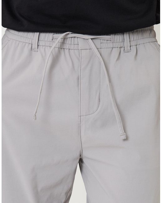 Threadbare Gray Slim Fit Stretch Trousers for men