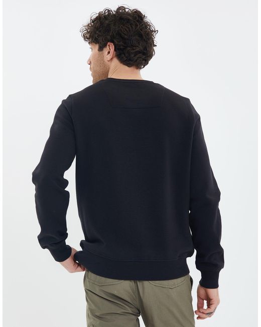 Threadbare Blue Crew Neck Sweatshirt for men