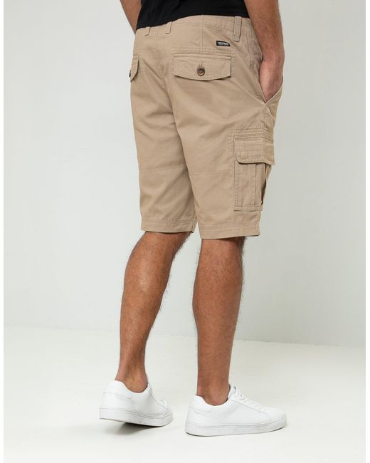 Threadbare Natural Cargo Shorts for men