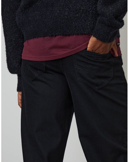 Threadbare Black Loose Fit Jeans for men