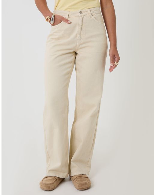 Threadbare Natural Straight Leg Jeans