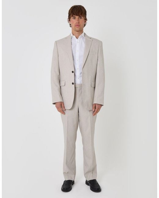 Threadbare Brown Tailored Fit Single Breasted Blazer for men