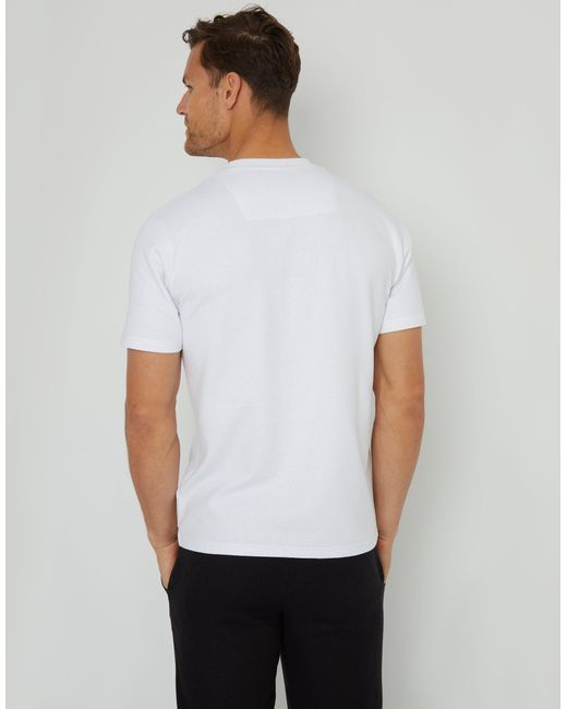 Threadbare White Textured T-Shirt for men