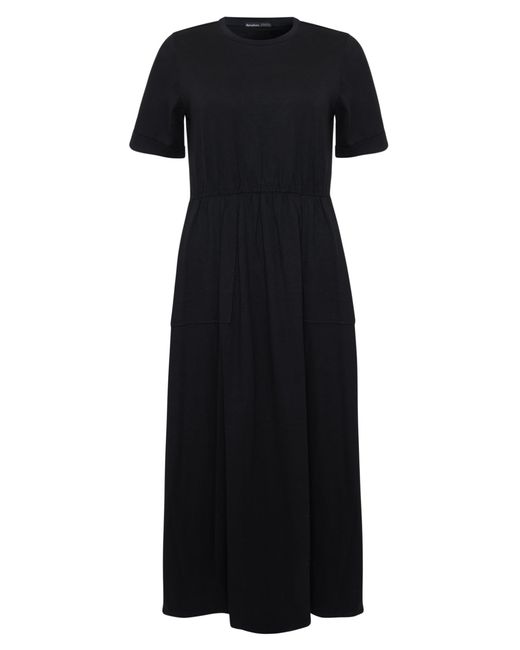 Threadbare Black 2 Pack Crew Neck Jersey Midi Dresses With Patch Pockets