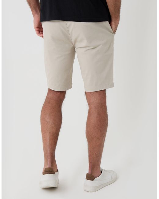 Threadbare Black Belted Chino Shorts for men