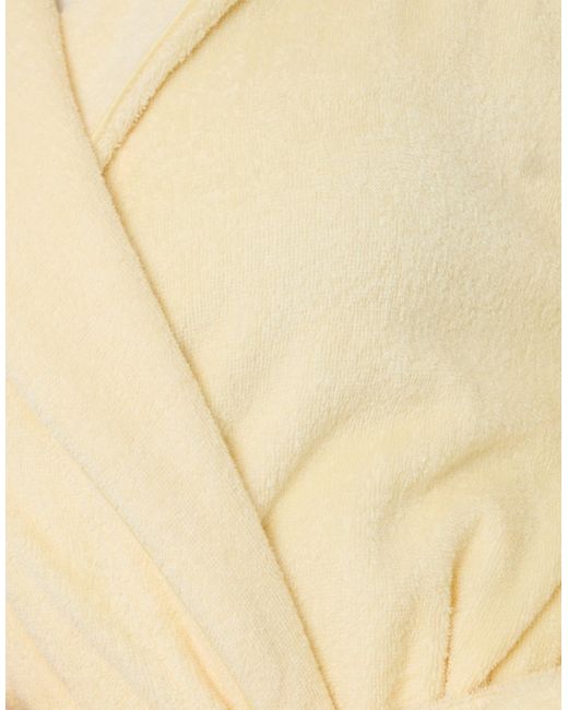 Threadbare Natural Towelling Midi Dressing Gown