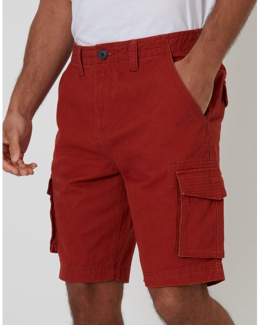 Threadbare White Cargo Shorts for men