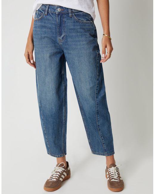 Threadbare Blue Barrel Leg Jeans
