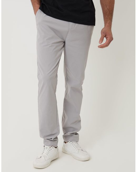 Threadbare Gray Slim Fit Stretch Trousers for men