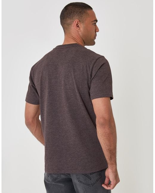 Threadbare Gray Regular Fit Cotton Rich T-Shirt for men