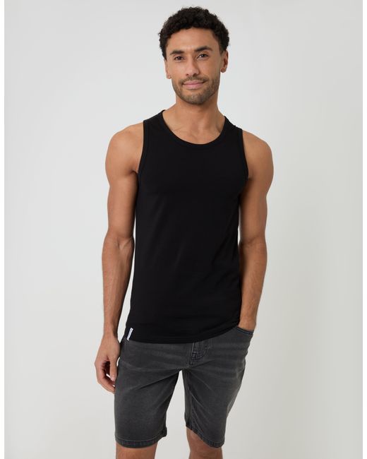 Threadbare Multicolor 3 Pack Assorted Cotton Crew Neck Vests for men