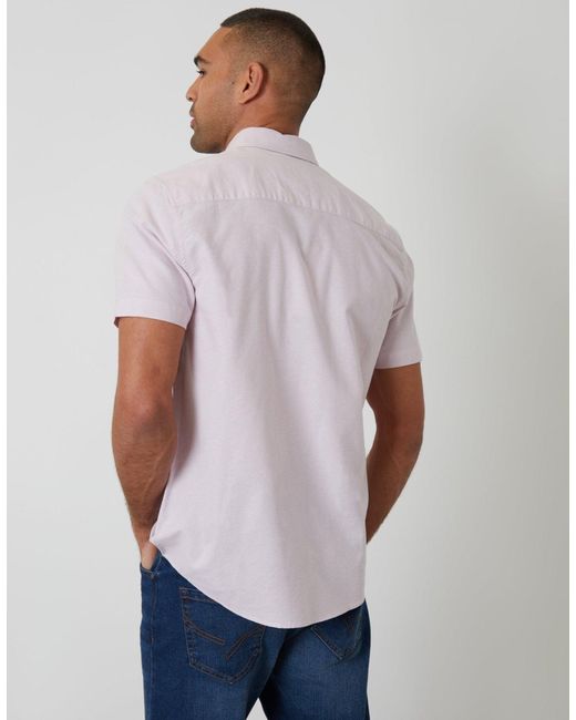 Threadbare White Short Sleeve Shirt for men