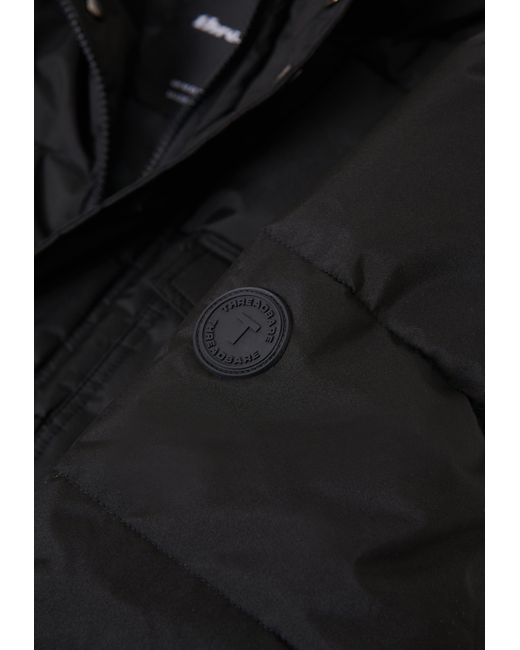 Threadbare Black Padded Funnel Neck Jacket for men