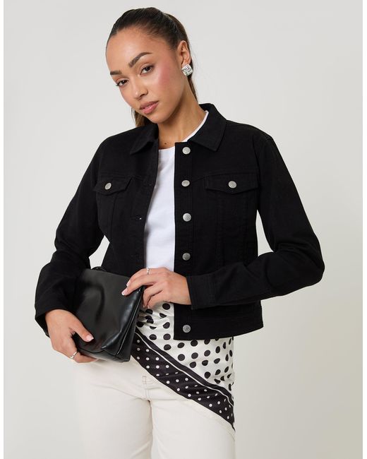 Threadbare Black Wash Denim Jacket