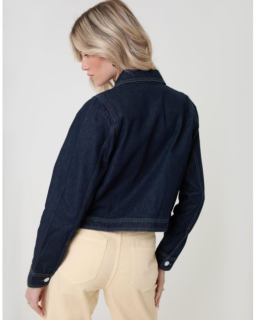 Threadbare Blue Denim Jacket With Patch Pockets