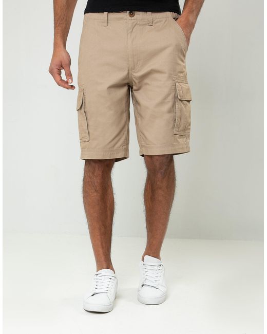Threadbare Natural Cargo Shorts for men