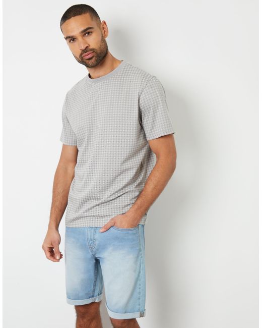 Threadbare Blue Denim Shorts for men