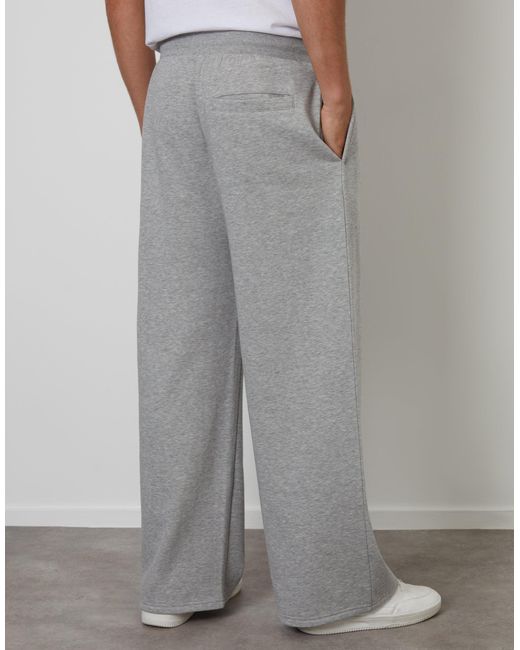 Threadbare Gray Wide Leg Joggers for men