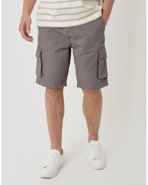 Threadbare White Cargo Shorts for men