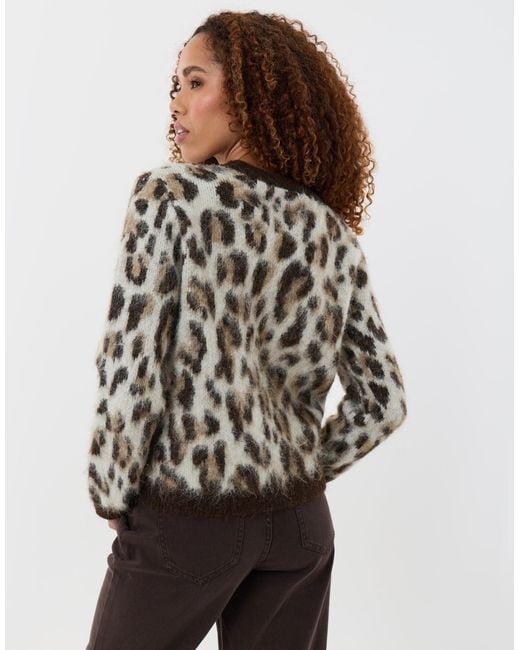 Threadbare Multicolor Brushed Knit Crew Neck Jumper