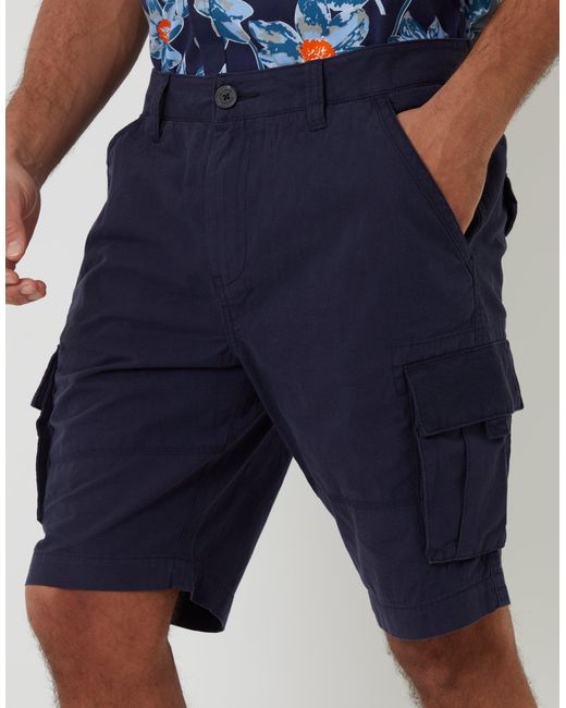 Threadbare Blue Cargo Shorts for men
