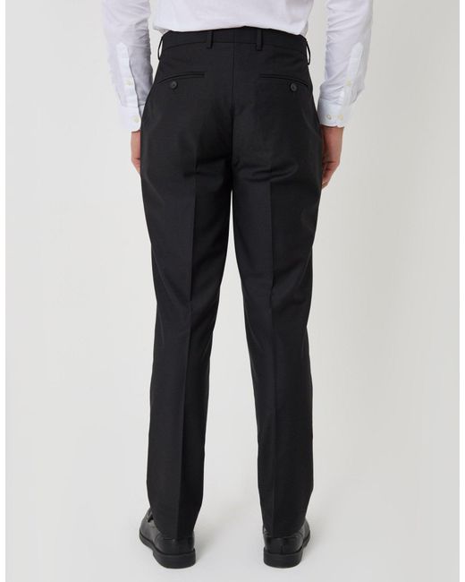 Threadbare Black Slim Fit Suit Trousers for men