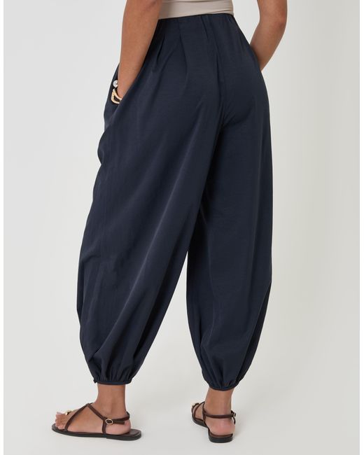 Threadbare Blue Balloon Trousers With Pockets