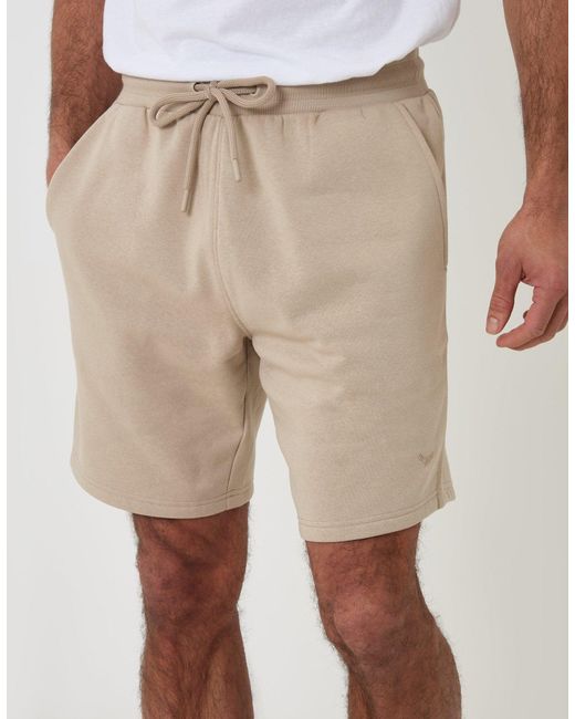 Threadbare White Sweat Shorts for men
