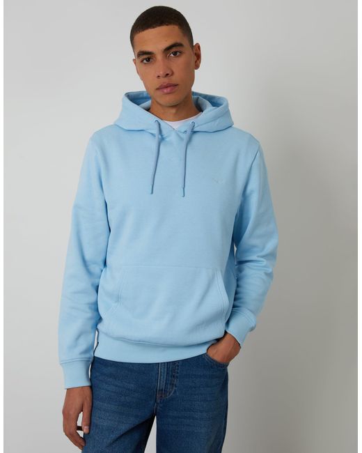 Threadbare Blue Overhead Hoodie for men