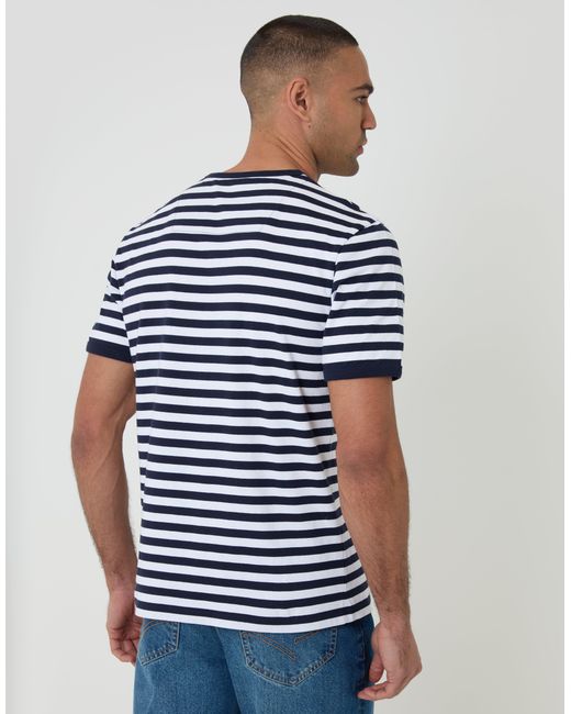 Threadbare Blue 2 Pack Cotton Ringer T-Shirts for men