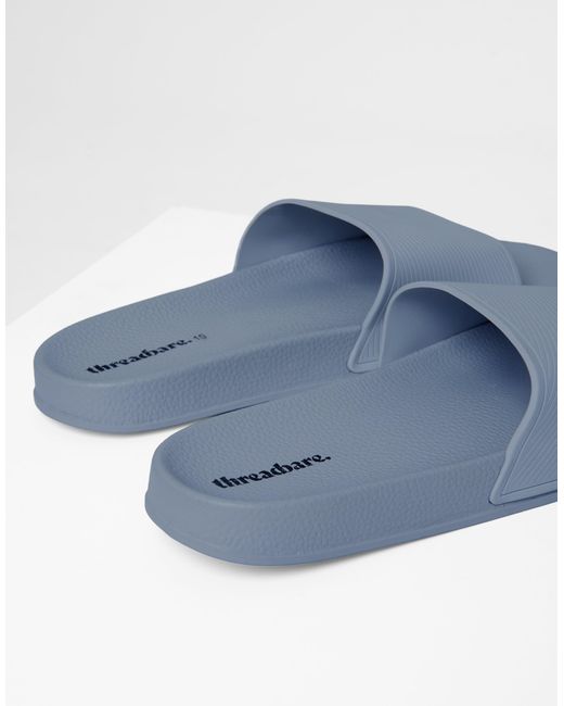 Threadbare Gray Sliders for men