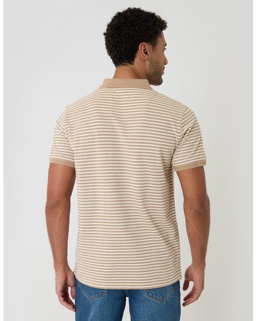 Threadbare Blue Cotton Pique Polo Shirt for men