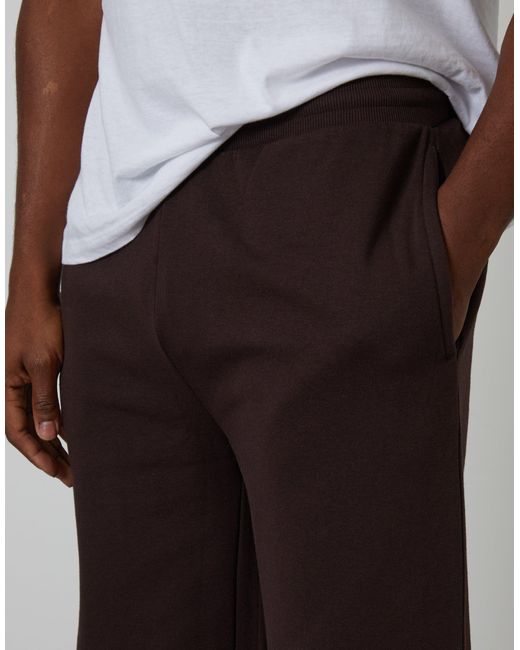 Threadbare Brown Wide Leg Joggers for men