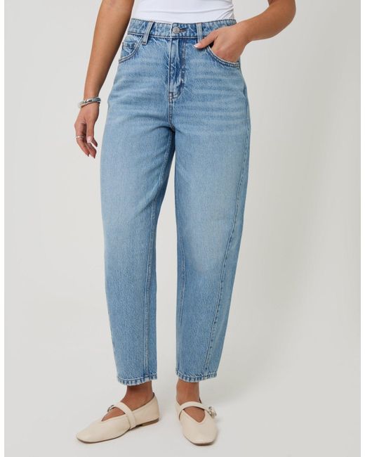 Threadbare Blue Barrel Leg Jeans