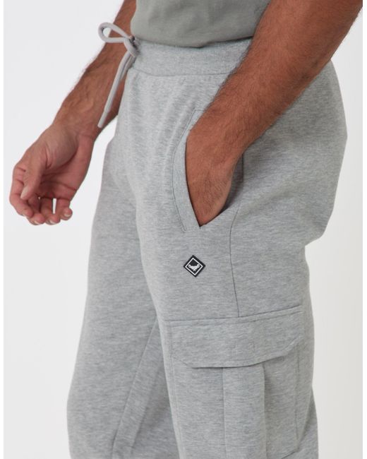 Threadbare White Cargo Style Joggers for men