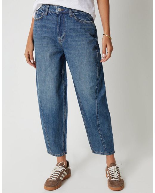 Threadbare Blue Barrel Leg Jeans