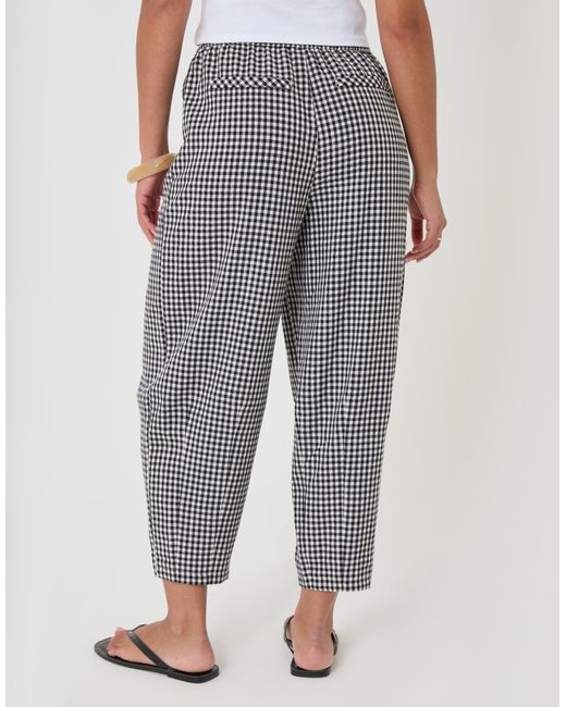Threadbare Gray High Waisted Barrel Leg Trousers