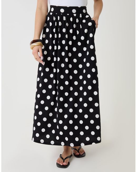 Threadbare White Jersey A-Line Maxi Skirt