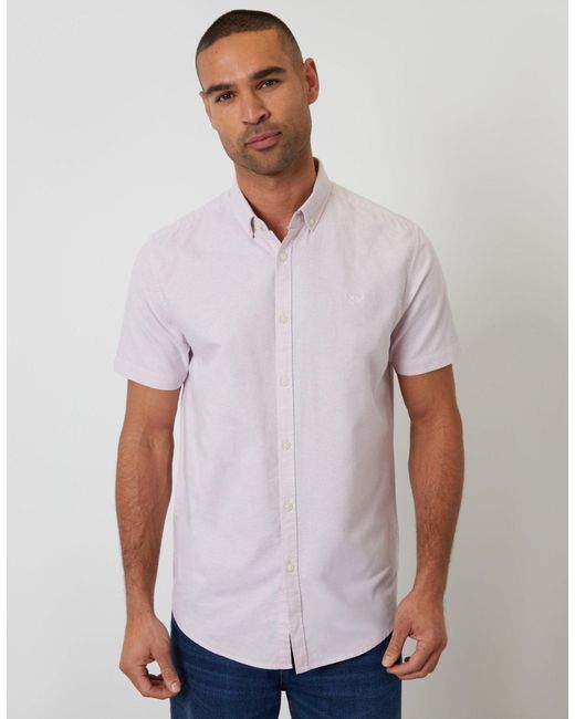 Threadbare White Short Sleeve Shirt for men