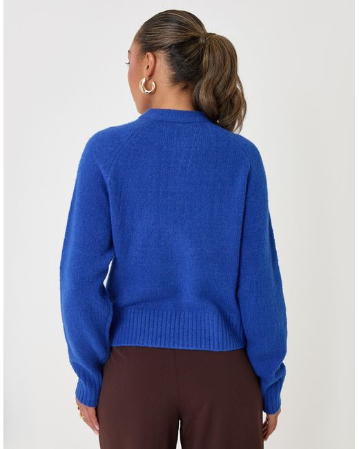 Threadbare Blue The Relaxed Knitted Cardigan