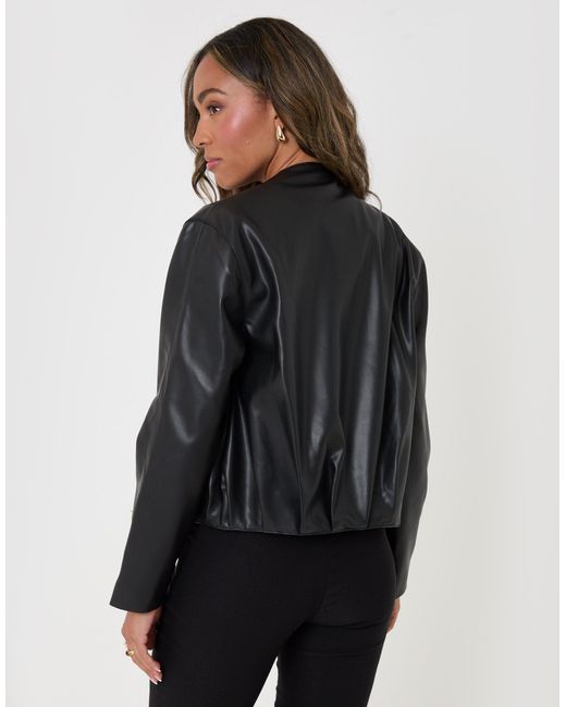 Threadbare Black Suede Bomber Jacket